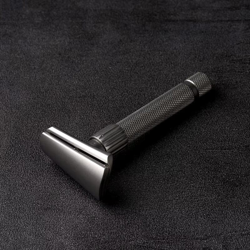 Rasoir de sécurité réglable incliné en acier inoxydable Torqx version mate Yaqi