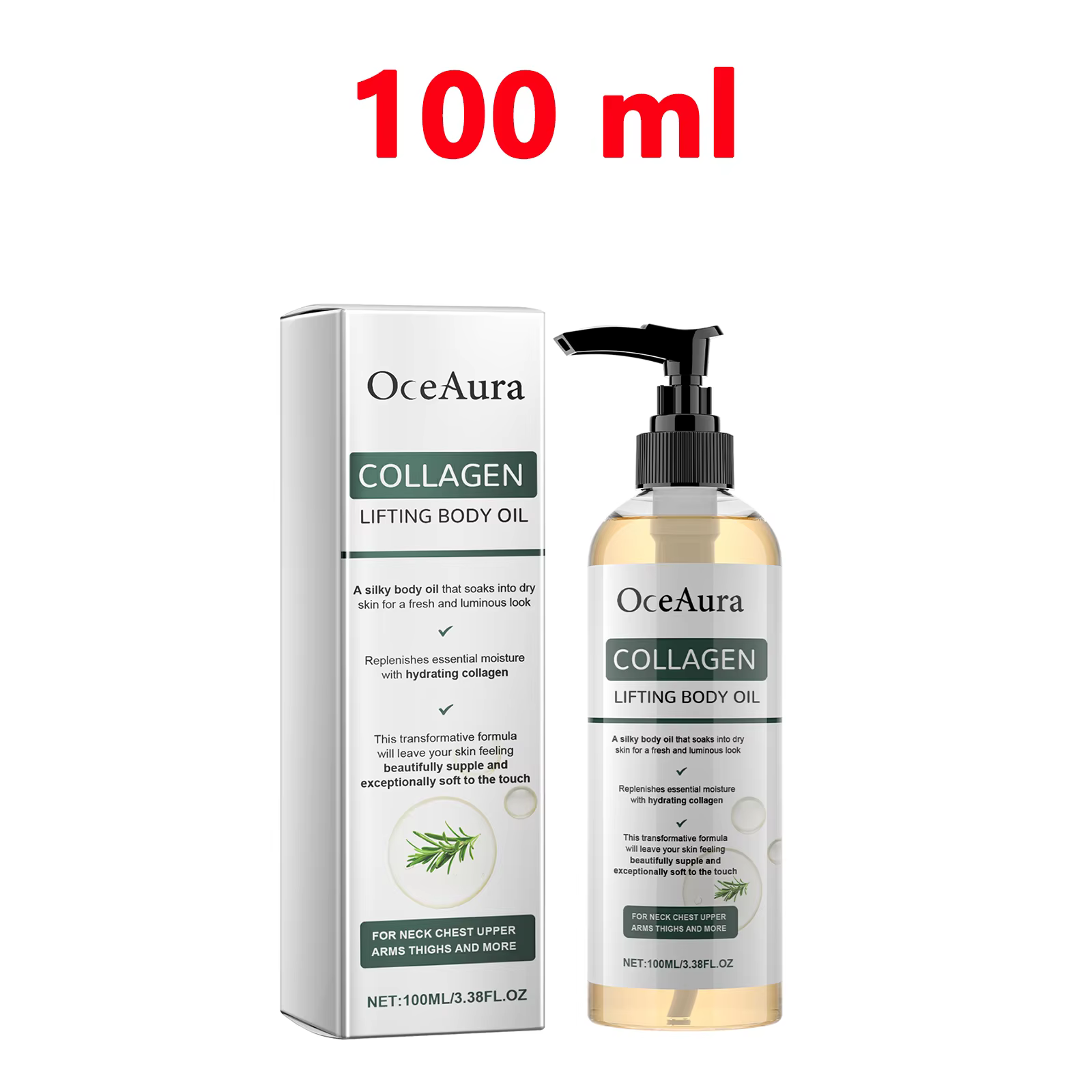 Huile corporelle au collagène hydratante, huile essentielle pour massage du corps entier, pour les b
