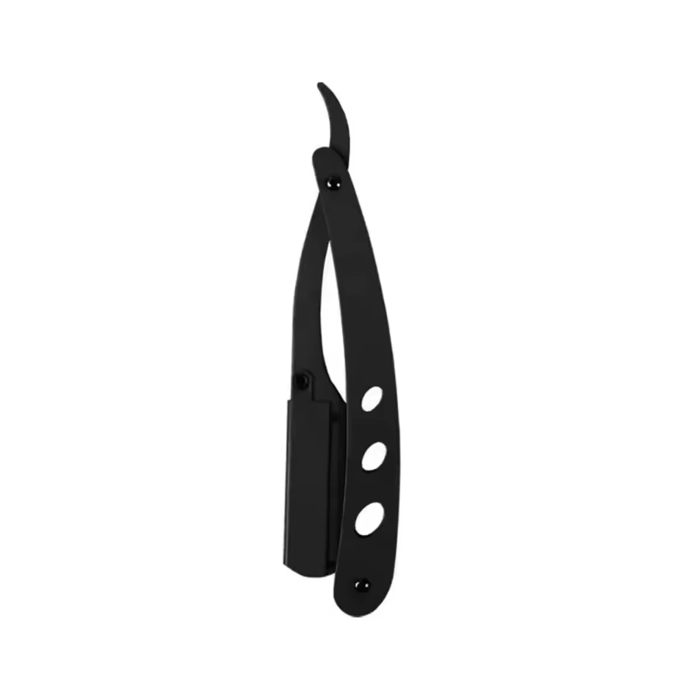 Salon de coiffure rasoir tout en acier tondeuse en acier inoxydable porte-couteau manuel rasoirs coi
