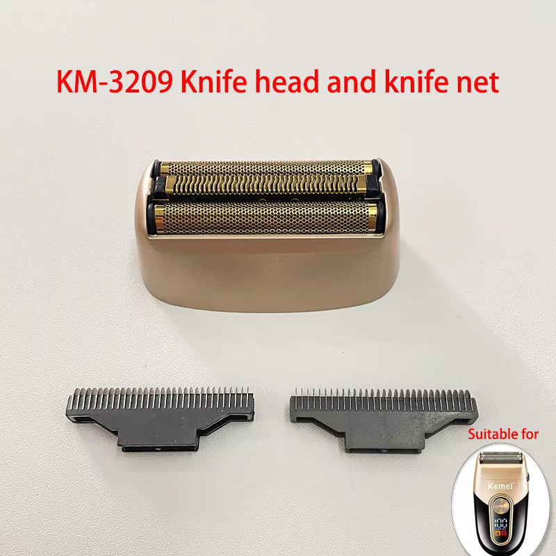 Kemei lames de rechange originales pour KM-TX1/2024/3209/3382 tête de couteau de rasoir et filet de 