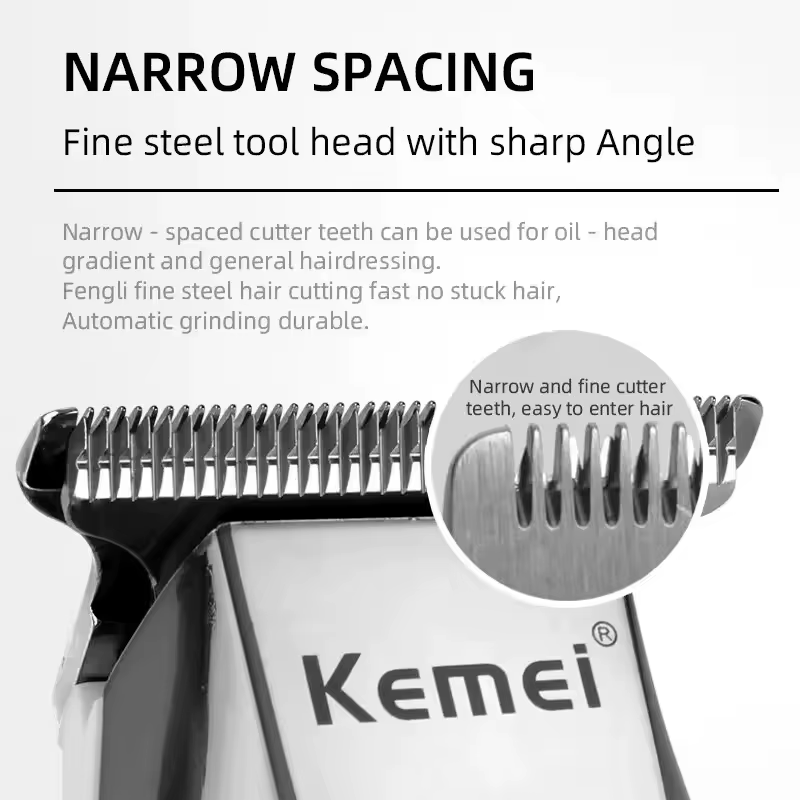 Kemei KM-5027 tondeuse à cheveux électrique originale tondeuse à cheveux Rechargeable affichage LCD
