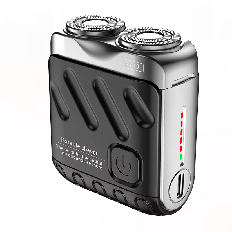 9000 tr/min haute vitesse Premium Portable Mini rasoir double tête étanche type-c Rechargeable rasoi