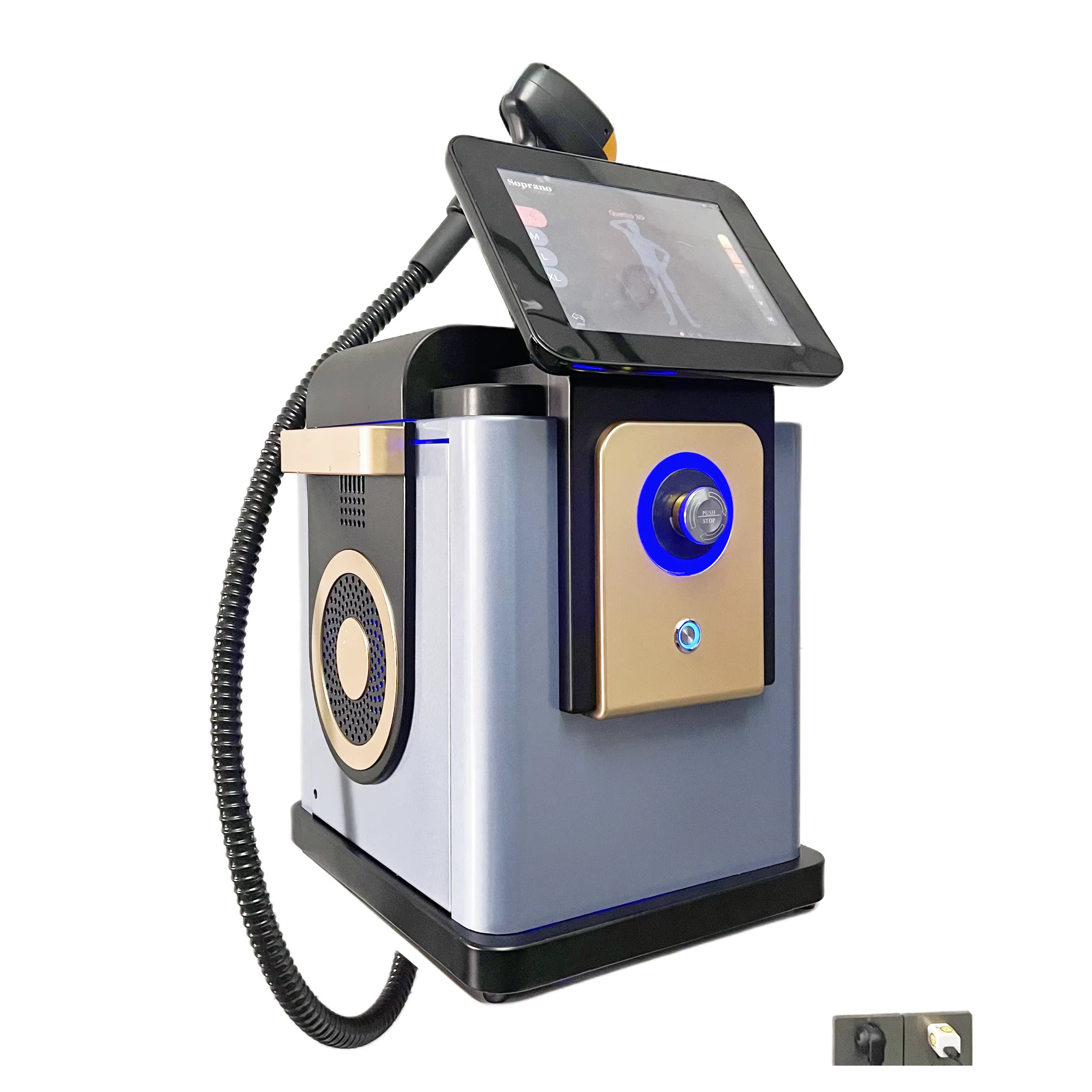 Machine d'épilation au Laser à Diode et picoseconde 4000w, Machine de détatouage avec 4 longueurs d'