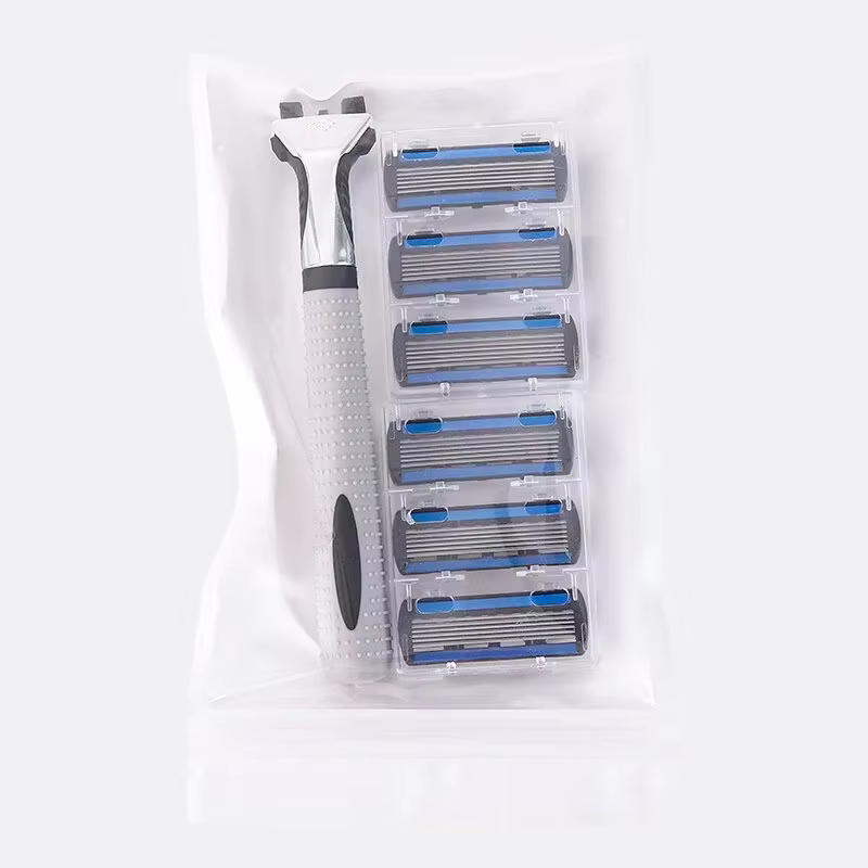 Rasoir réutilisable à trois couches pour hommes, lame importée, outil multiple, tête de remplacement