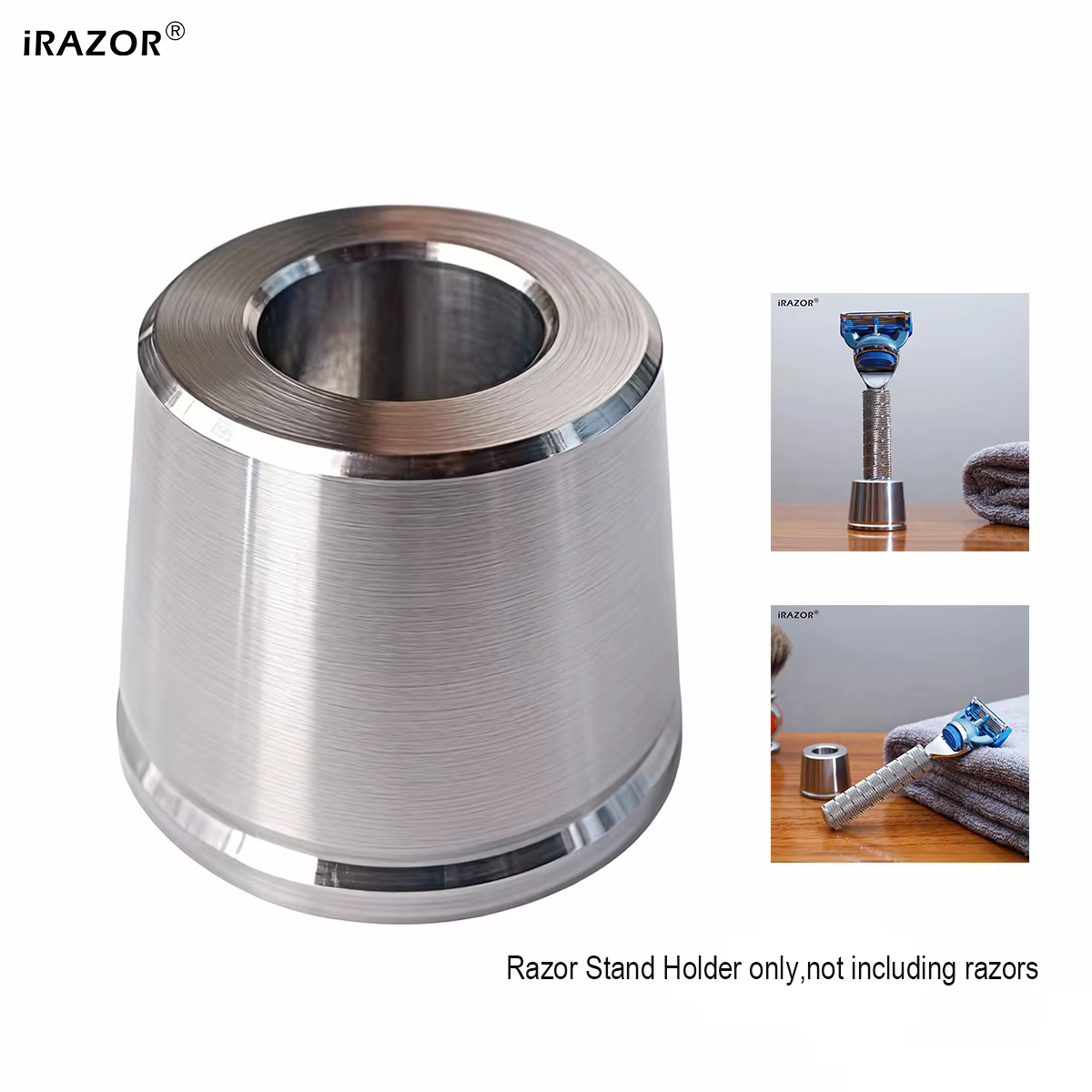 Base de rasoir de sécurité IRAZOR, support de rasoir en acier robuste et Durable 304 en acier inoxyd