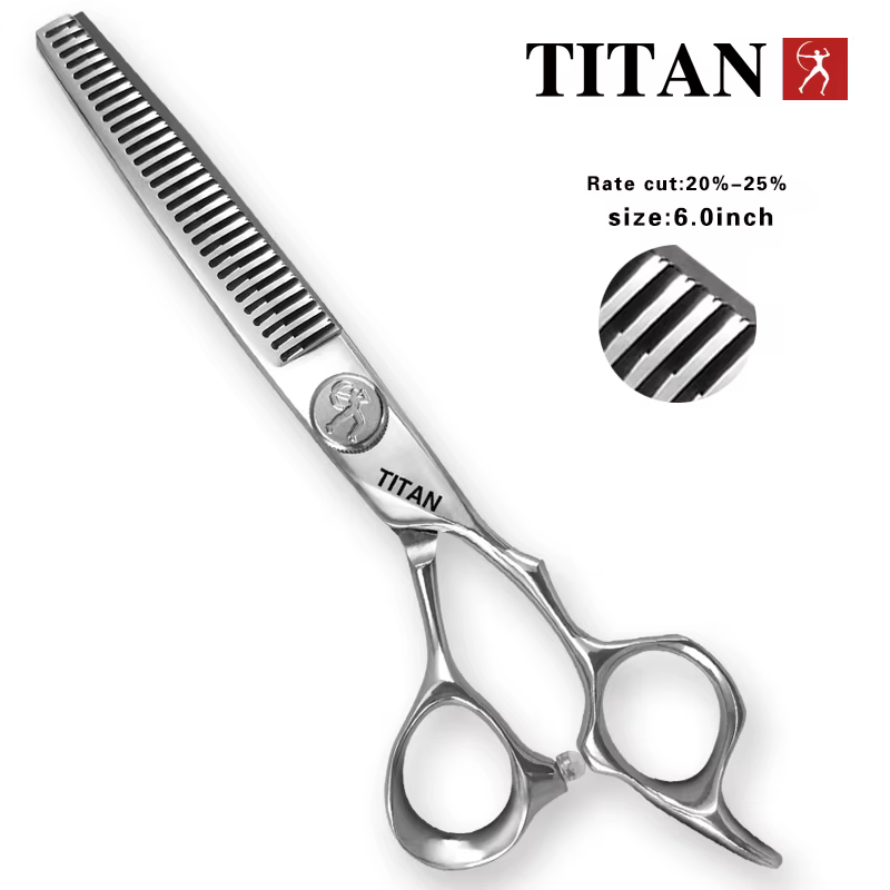 TITAN professionnel coiffeur barbier outils salon coupe de cheveux ciseaux amincissants ensemble de 