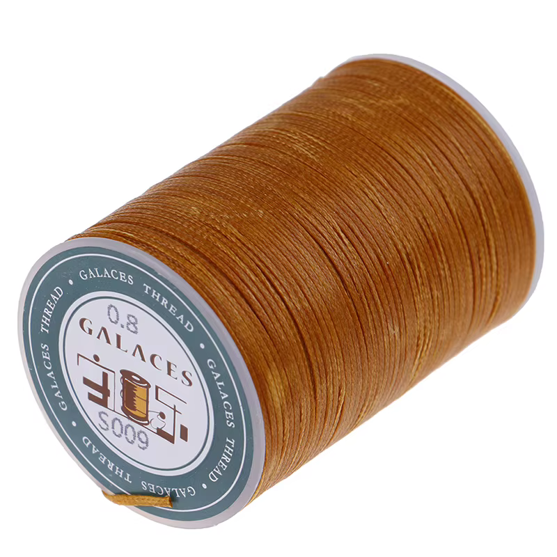 Fil ciré 0.8mm 90m, cordon en Polyester, Machine à coudre, couture pour l'artisanat, 1 pièce