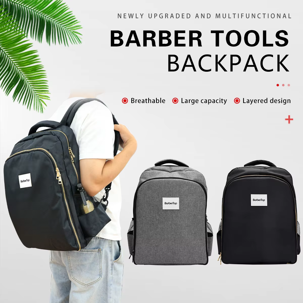 Coiffeur multifonctionnel barbier sac à dos sacs de rangement outil de coiffure paquet de rangement 