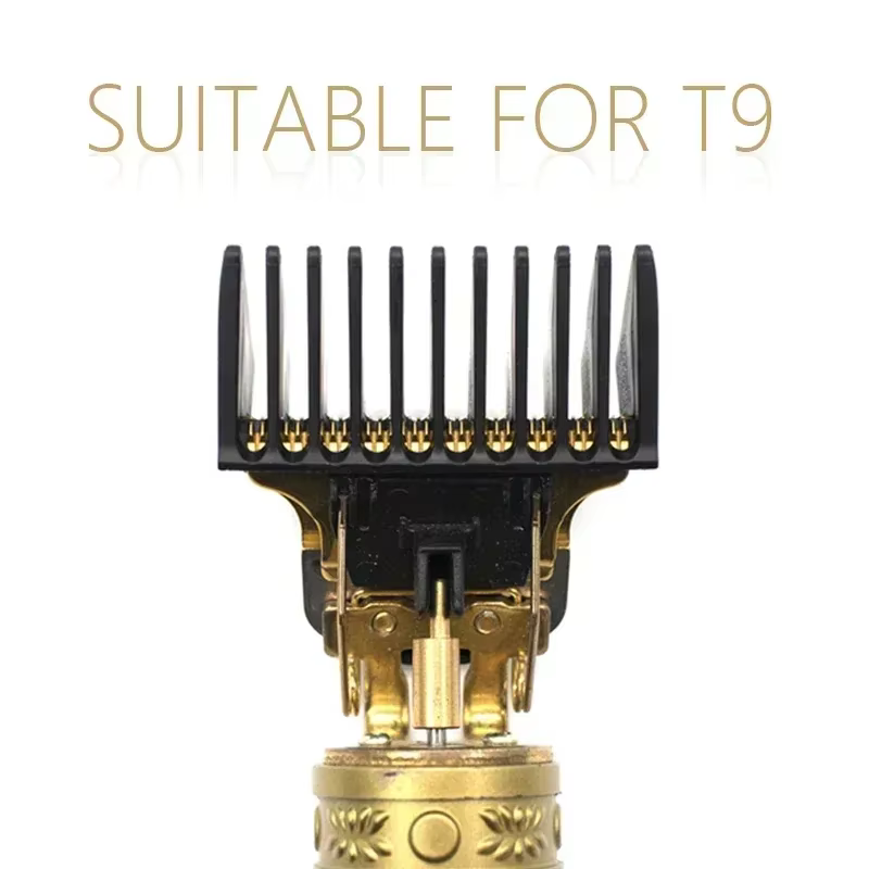 Tondeuse à cheveux professionnelle T9 1/2/3/6/9/12mm, peigne limite, protections universelles, Guide