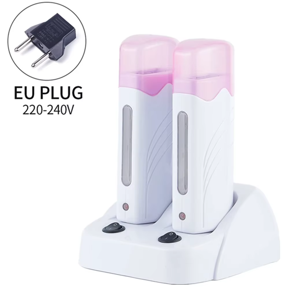 Machine dépilatoire électrique à double roulement, double base, chauffage d'avertissement, épilation