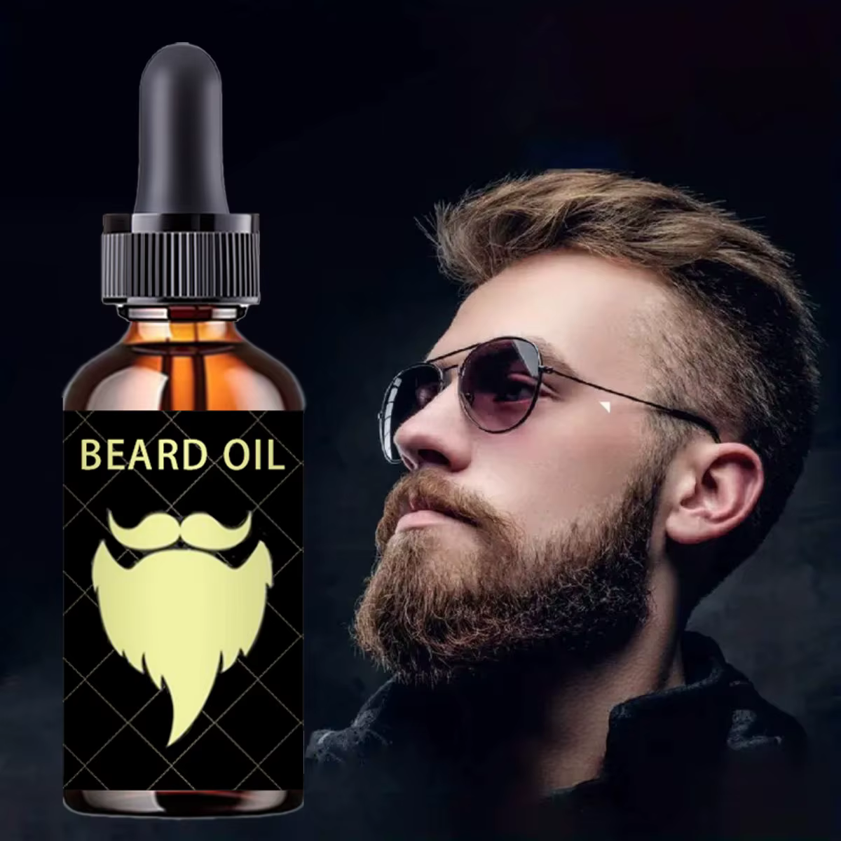 100% naturel accélérer les poils du visage cultiver la barbe huile essentielle cheveux et barbe croi