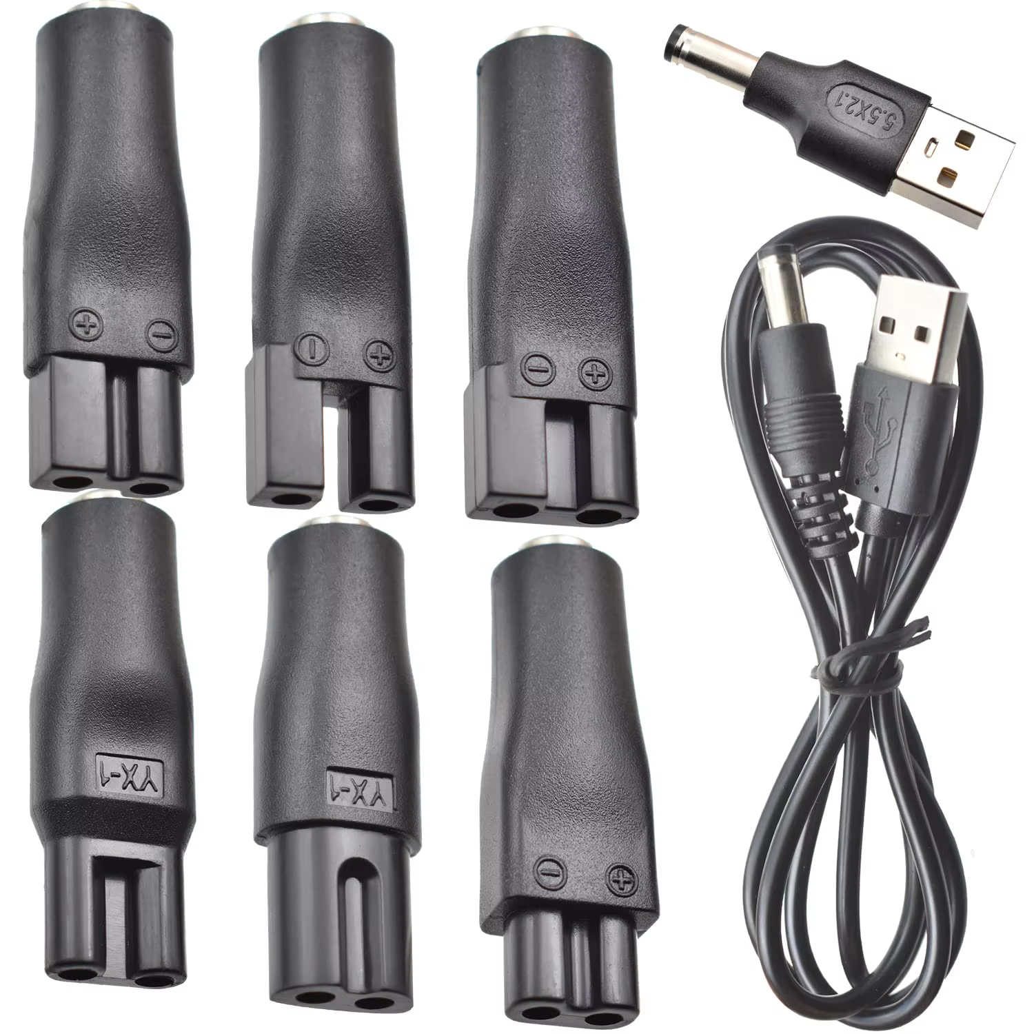 LISI 8 pièces cordon d'alimentation 5V chargeur de remplacement universel adaptateur USB pour tous l