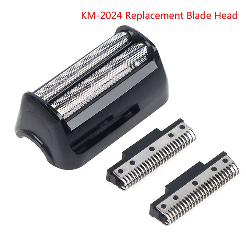 Kemei 2024 tête de lame de rechange pour rasoir pièce d'origine filet de rasage KM-2024 mailles supplémentaires