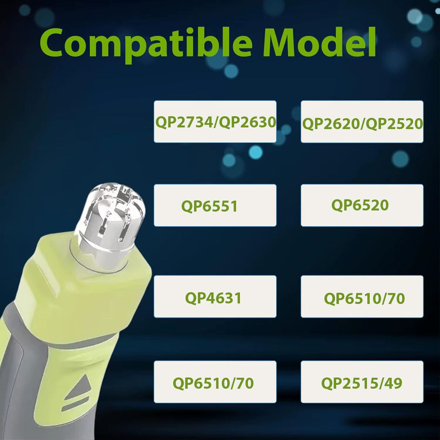 Nouvelles lames de rechange 360° compatibles avec les rasoirs électriques One Blade QP2520 QP2630 QP2724 QP2834 QP6510 QP6520 QP6530