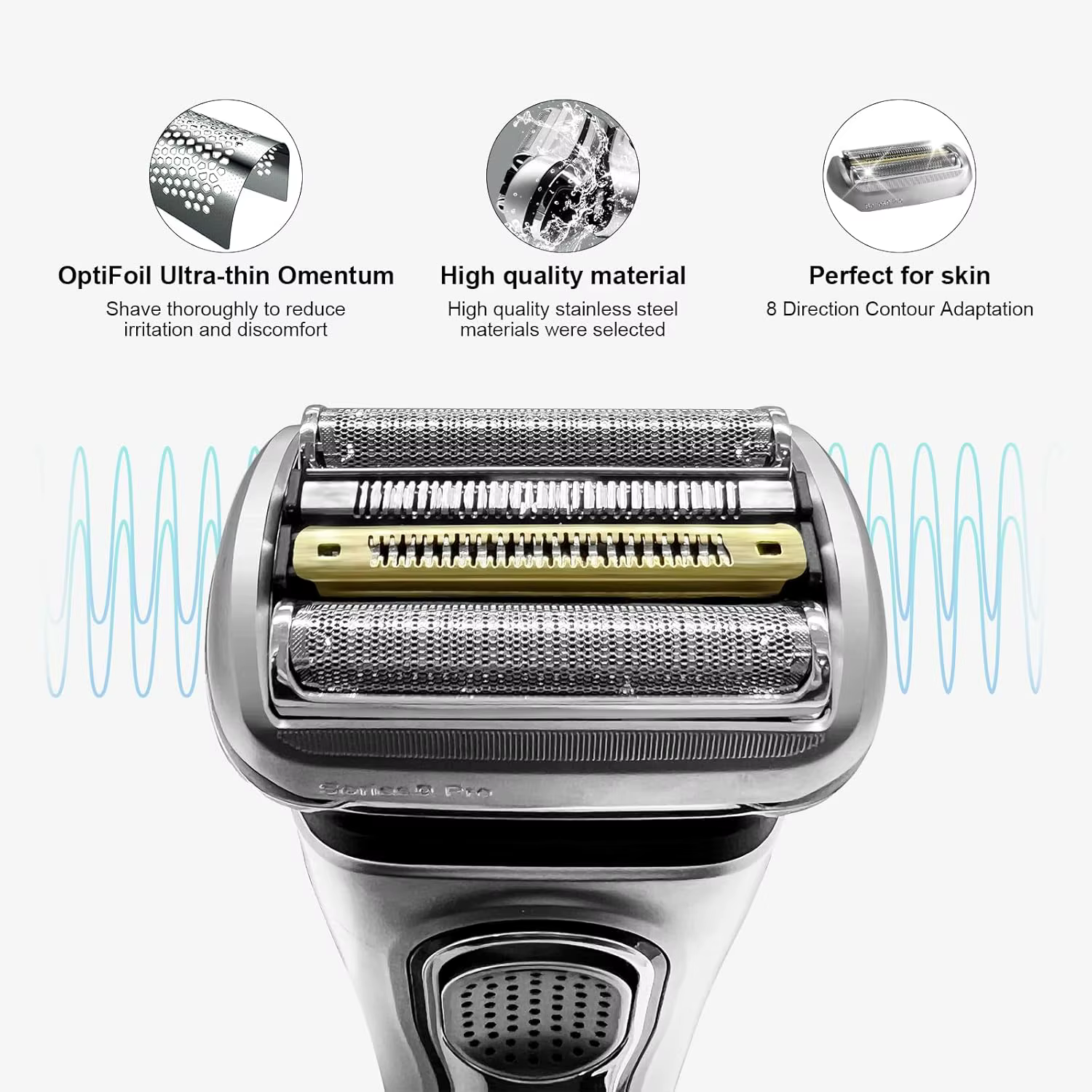Nouvelle tête de rasoir de rechange 94M compatible avec les rasoirs électriques Braun Series 9 Pro 9290cc 9291cc 9370cc 9376cc 9293s 9260s
