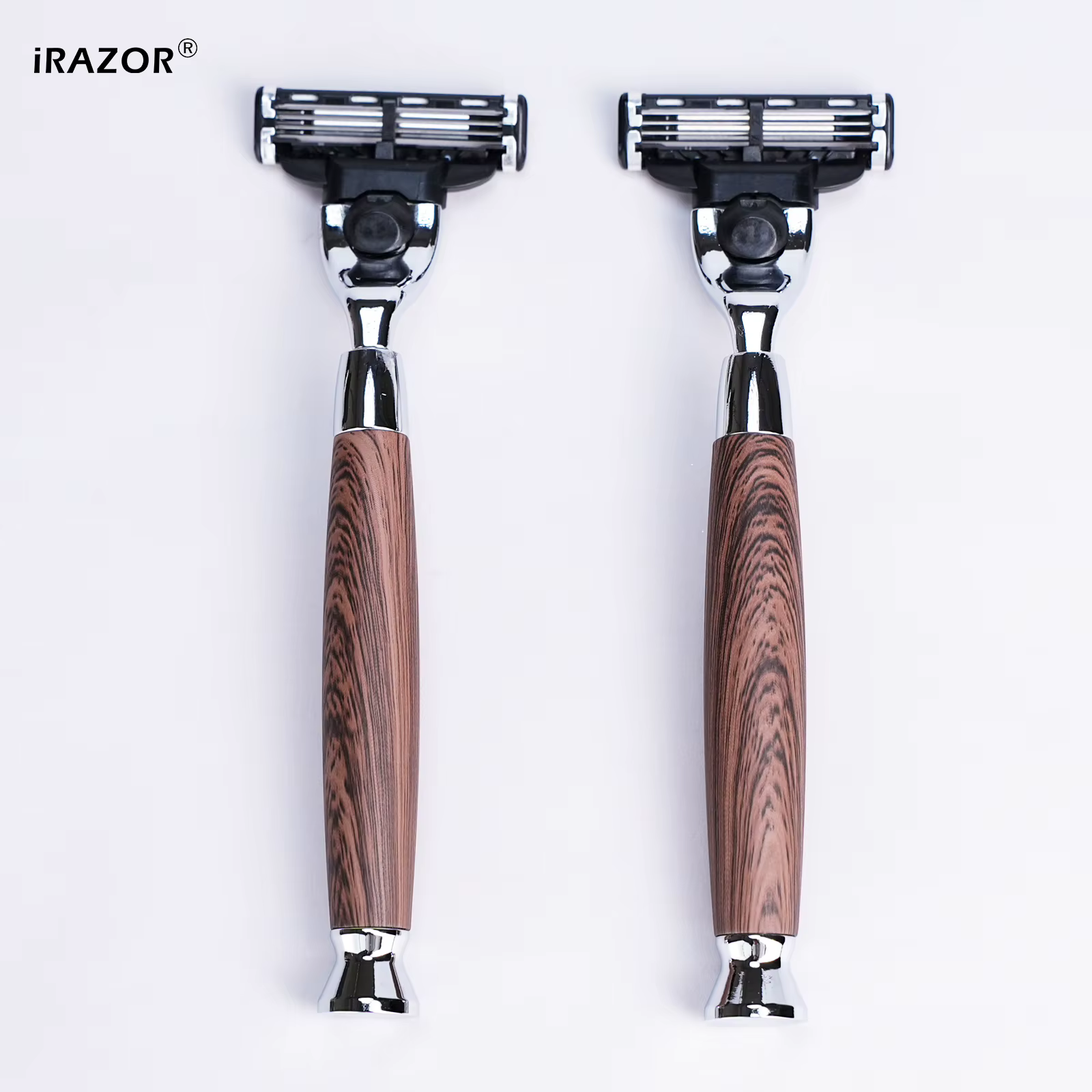 Rasoir classique iRAZOR à grain de bois