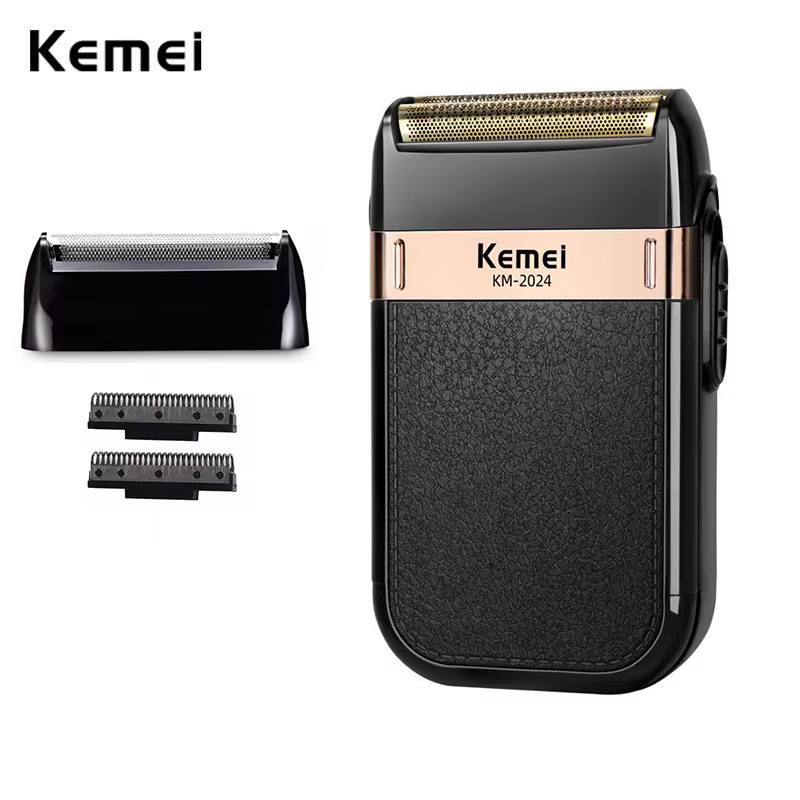 Kemei 2024 tête de lame de rechange pour rasoir pièce d'origine filet de rasage KM-2024 mailles supplémentaires