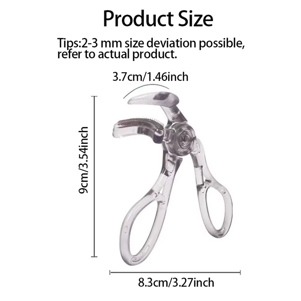 Recourbe-cils double type avec peigne – Options de clips larges et partiels
