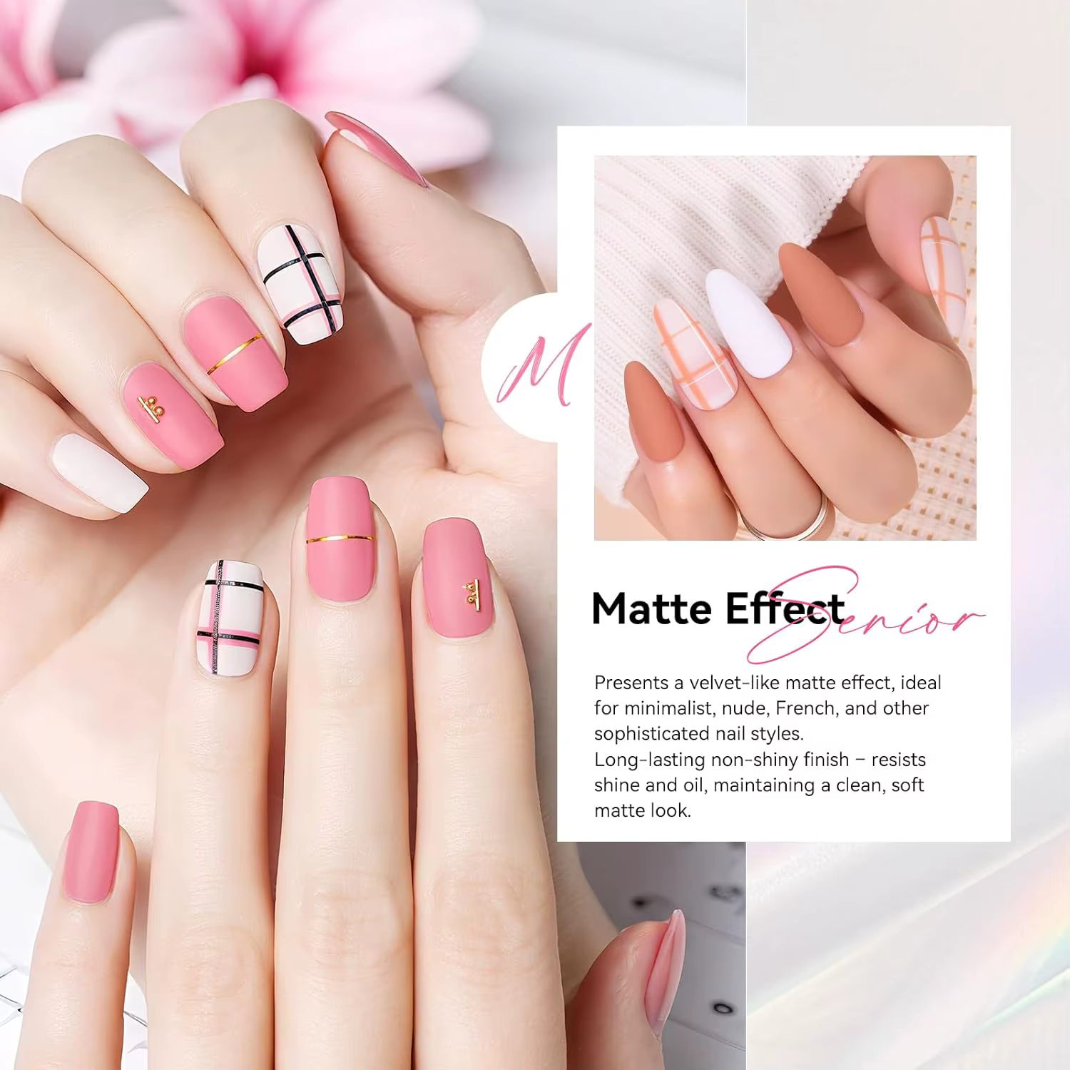 Makartt couche de finition en gel mat 10 ml, tremper sans essuyer finition mate longue durée pour fournitures de nail art pour bricolage et manucure de salon