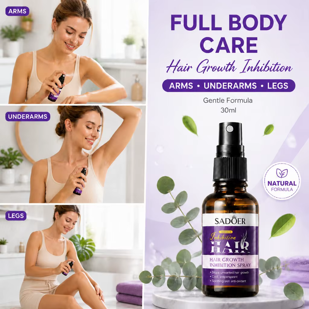Sérum en Spray Inhibiteur de Croissance des Poils 30ml