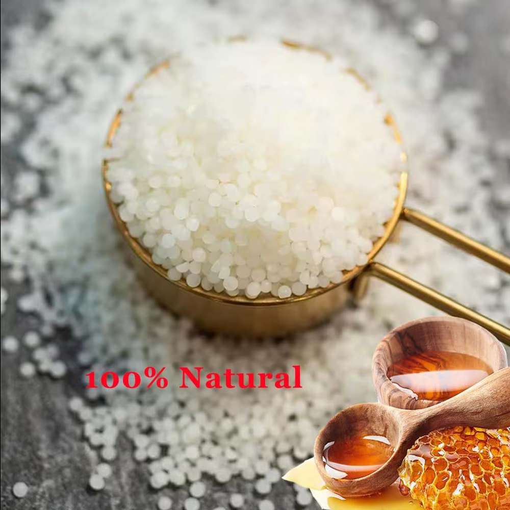 Bougie parfumée en cire d'abeille blanche, cire d'abeille naturelle pure, baumes de bricolage, matériel de mèches, fournitures d'artisanat exécutif, 100g