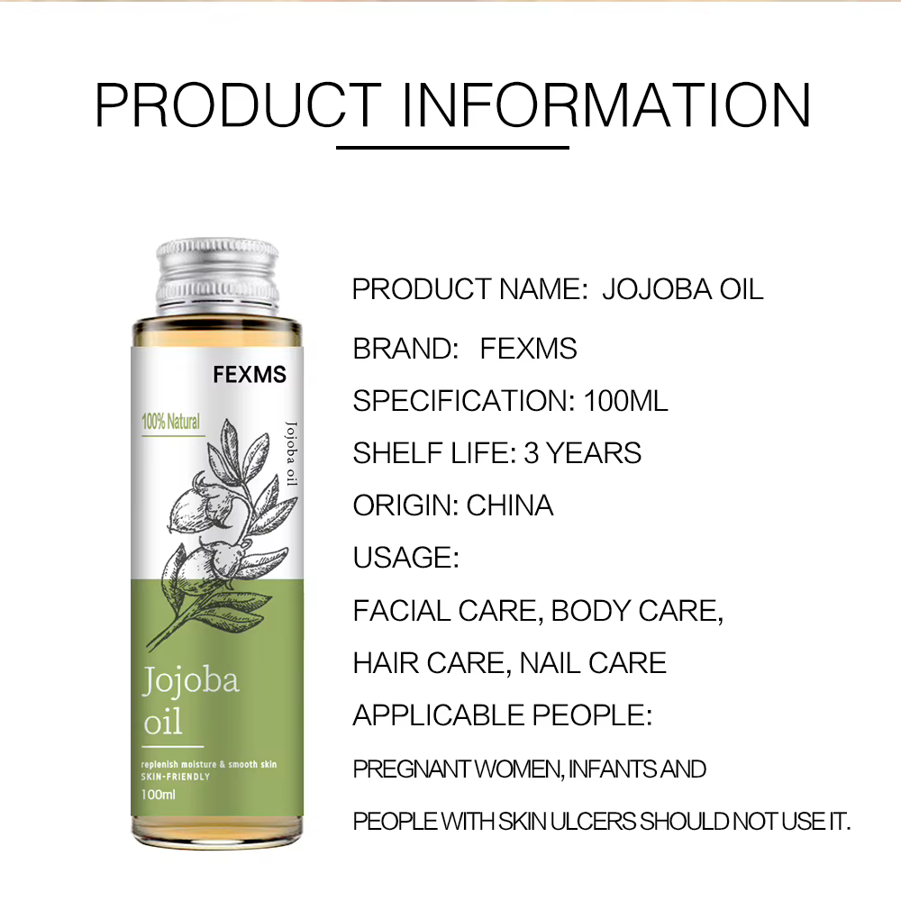 Huile de jojoba 100% pure