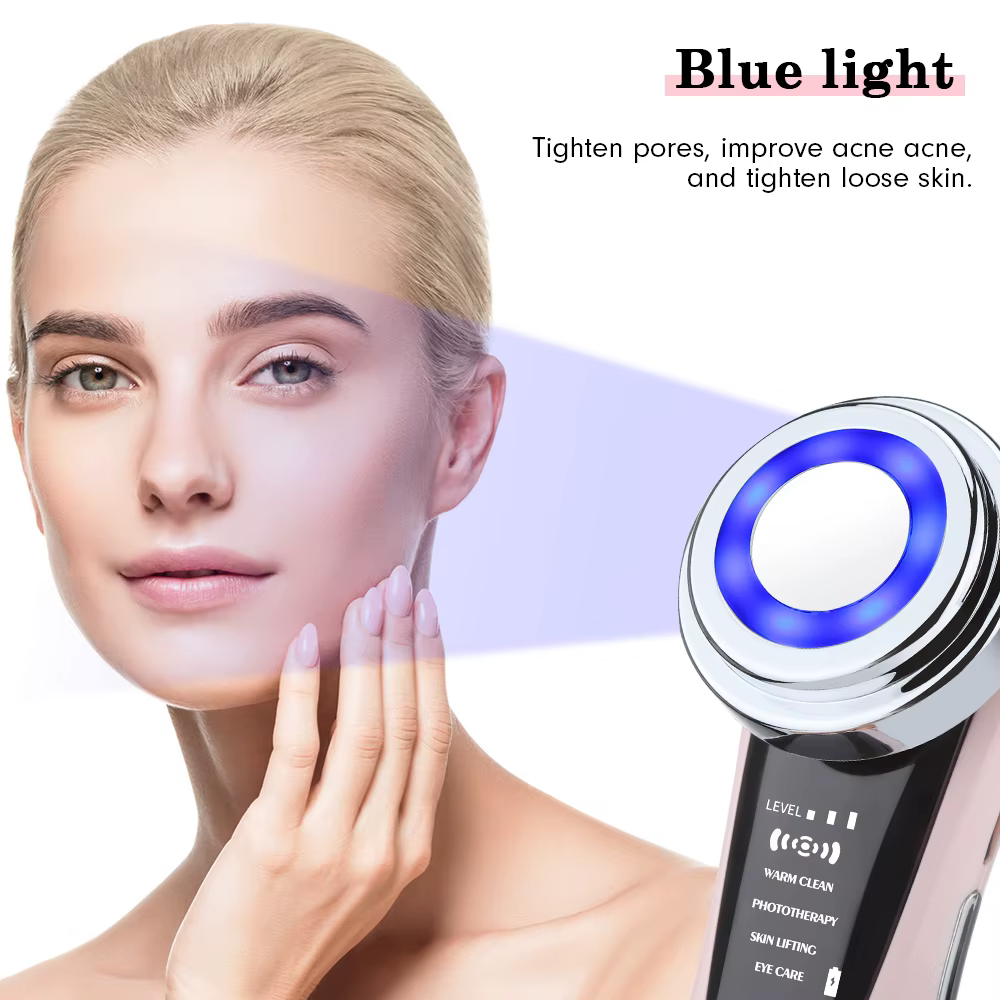 Masseur de visage rajeunissement de la peau Radio mésothérapie LED Lifting