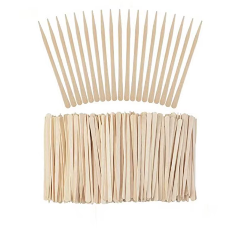 100 pièces jetable en bois cire bâton