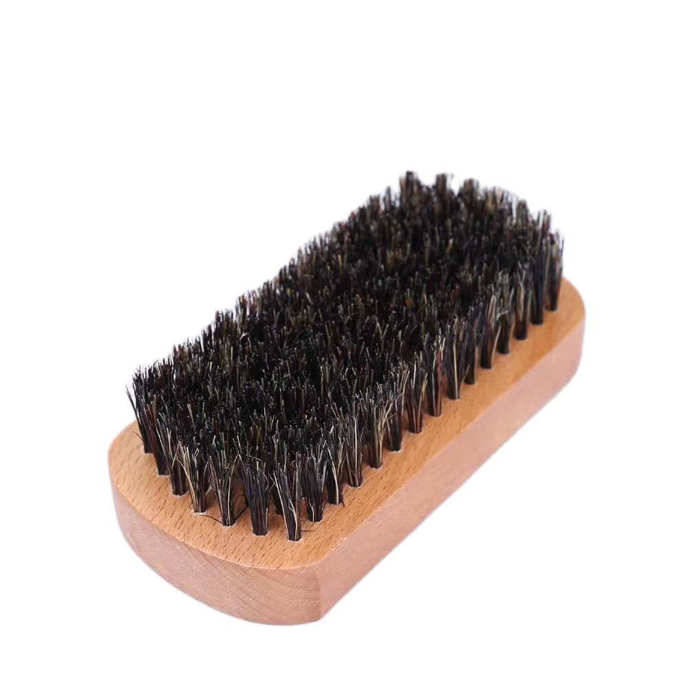 Brosse à moustache et barbe YAQI en poils de sanglier naturels – Outil de soin