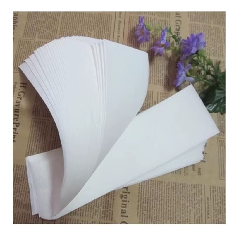100 pièces épilation non tissé corps tissu cheveux enlever cire rouleaux de papier