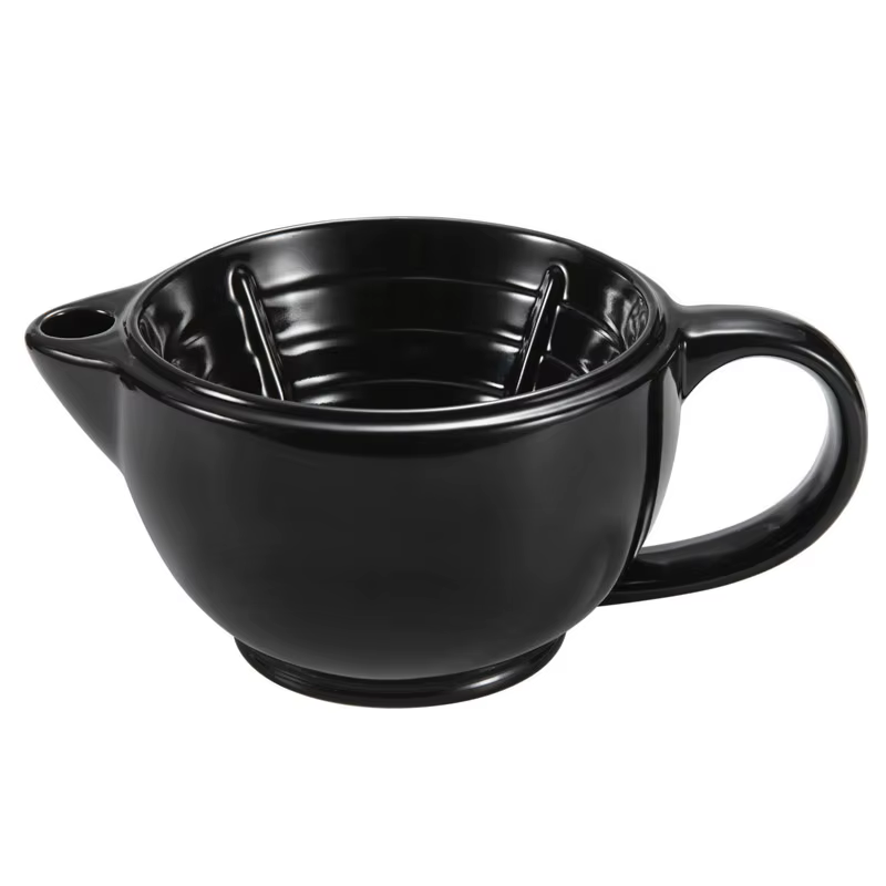 Dscosmetic Tasse à raser en poterie artisanale de grande taille