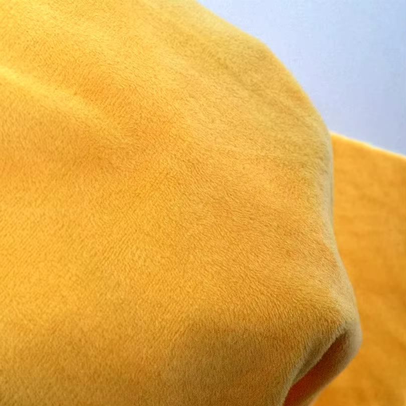 Tissu polaire en Polyester doux jaune de 1mm, 50x50cm, tissus brossés pour Patchwork, couture de poupées en peluche