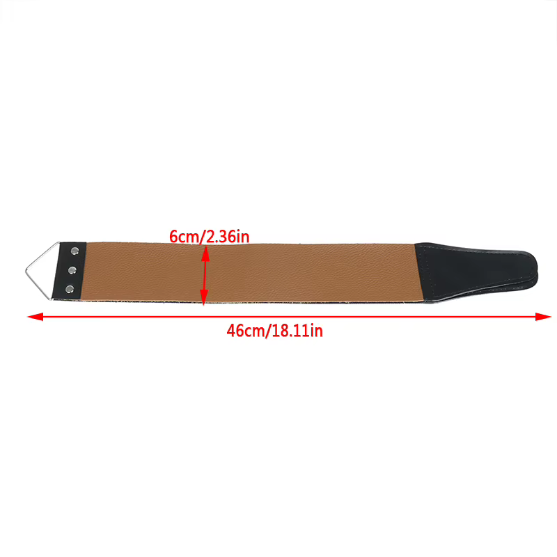 Sangle de rasage en cuir et toile pour hommes