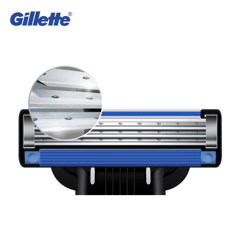 Véritable Gillette Mach 3 Rasage Lames de Rasoir Pour Hommes Marque La Lame À Raser Avec 8