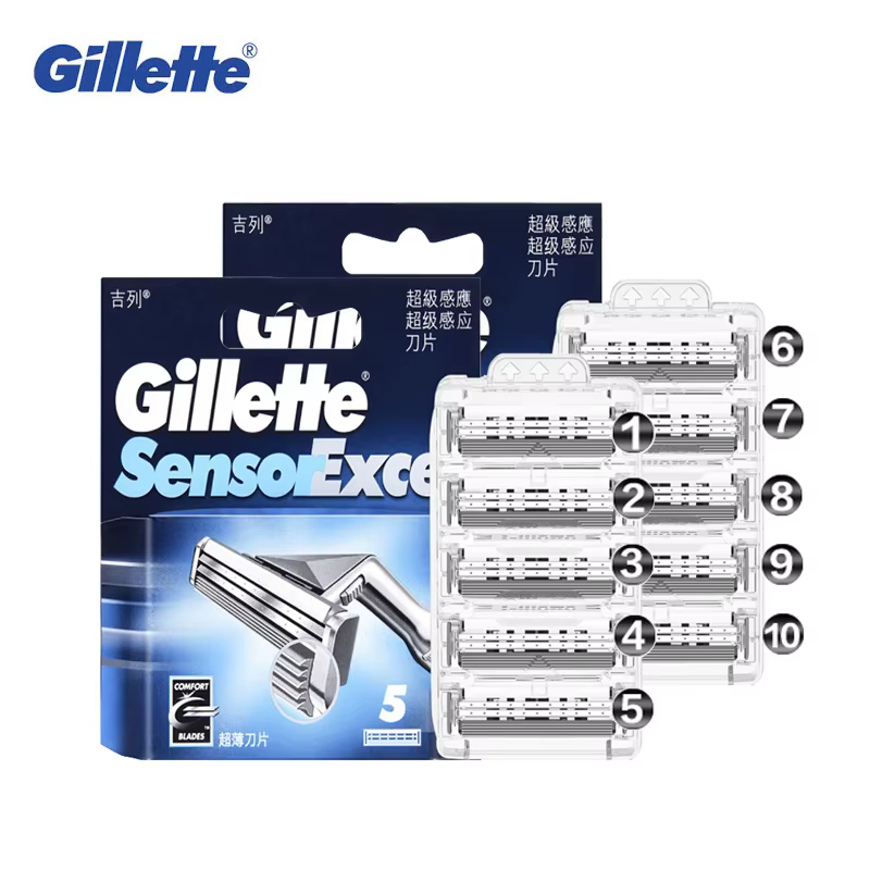 Nouveau capteur Gillette Excel lames de rasoir pour hommes lame
