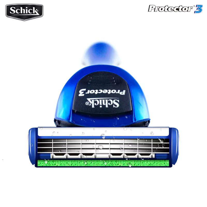 4 lames lames de sécurité Original nouveau Schick protecteur 3d diamant lame Pack hommes rasage rasoir remplacement en Stock