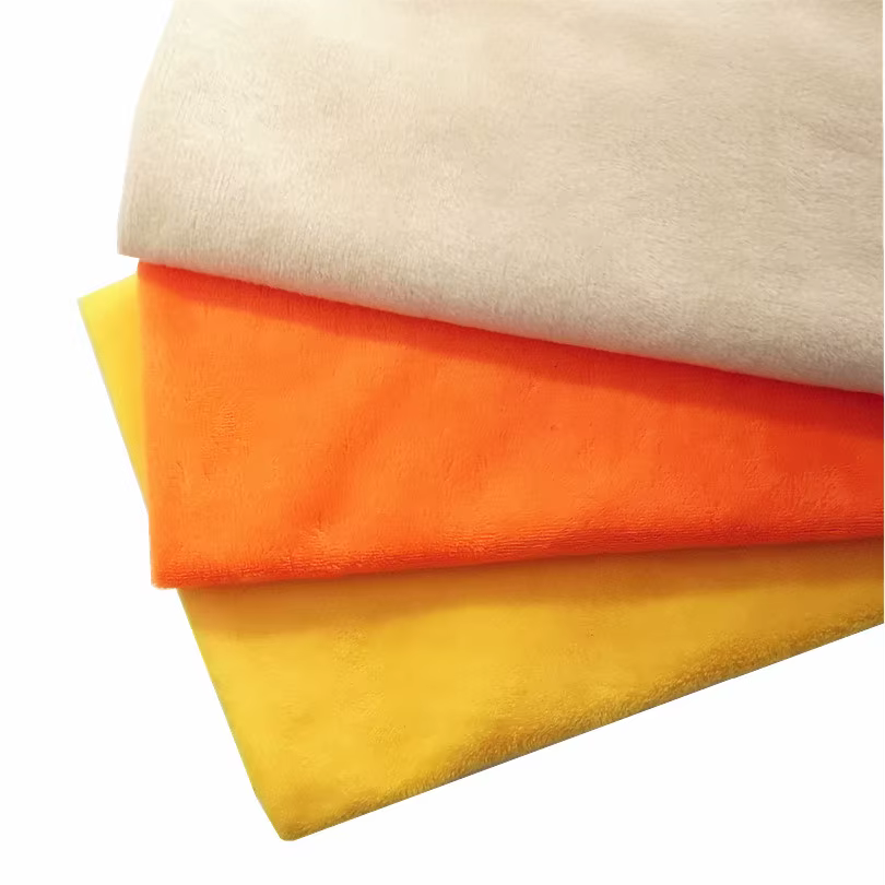 Tissu polaire en Polyester doux jaune de 1mm, 50x50cm, tissus brossés pour Patchwork, couture de poupées en peluche