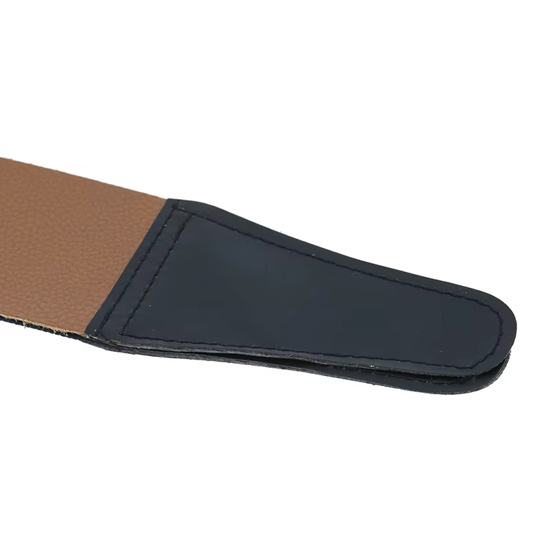 Sangle de rasage en cuir et toile pour hommes