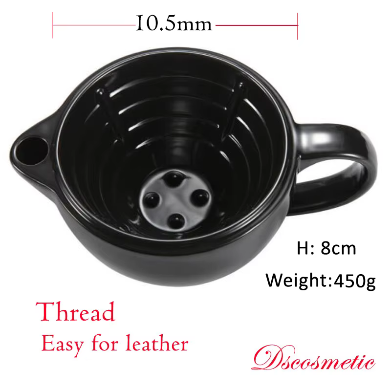 Dscosmetic Tasse à raser en poterie artisanale de grande taille