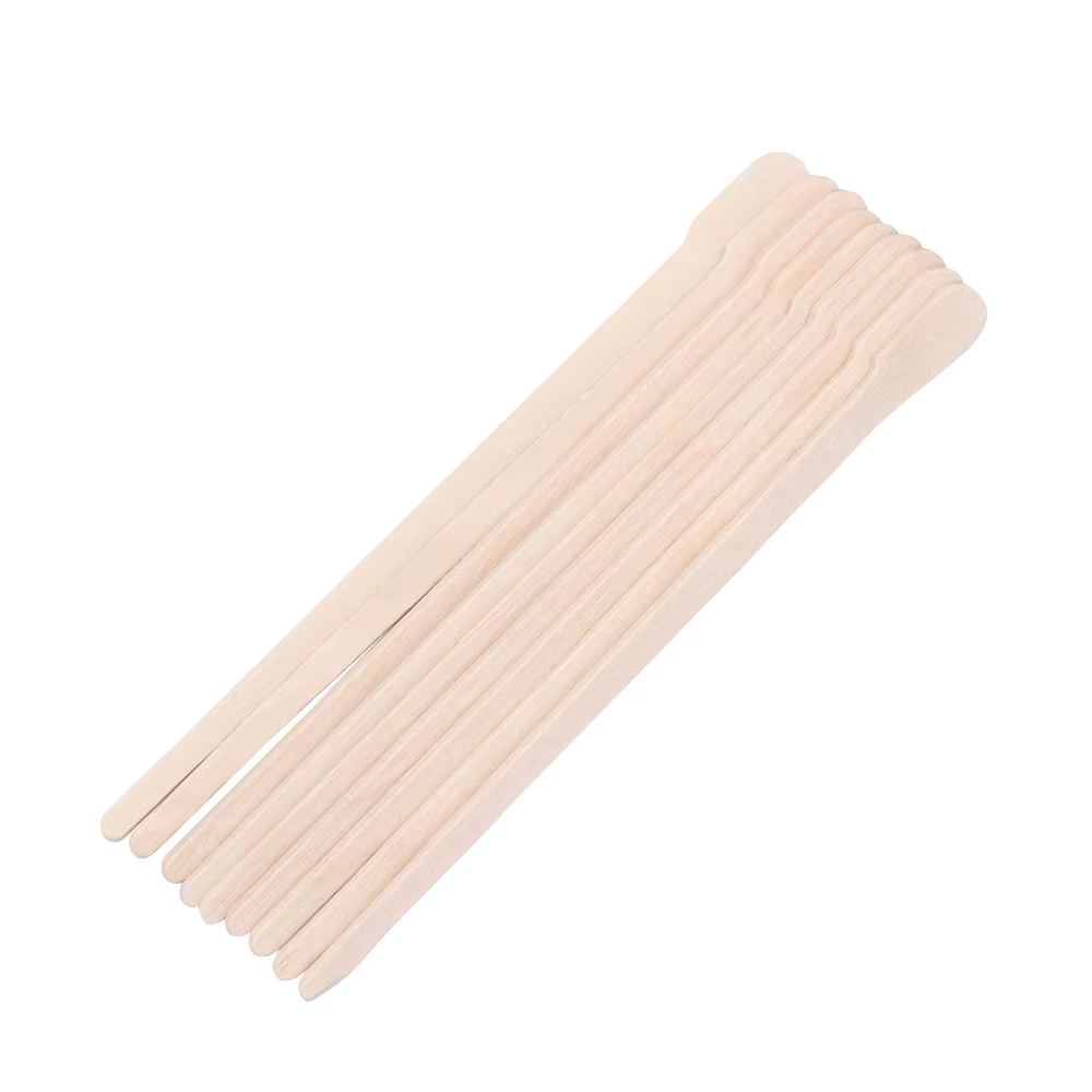 Kit de spatule en bois de bambou pour épilation au poulet