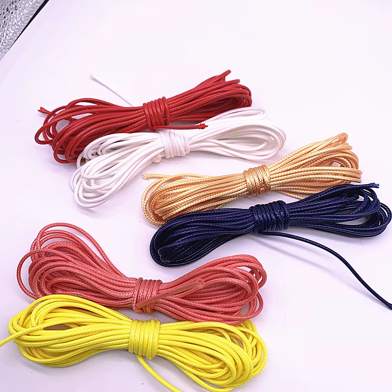 Fil ciré pour bricolage, ficelle, sangle, collier, UL, perle, bijoux exécutifs pour bracelet, 2.0mm, 5 mètres, nouveau
