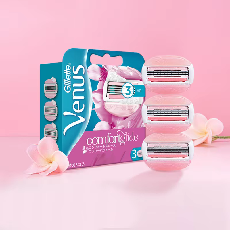 Gillette – Rasoir Venus Breeze 3 Couches en Acier Inoxydable pour Femme