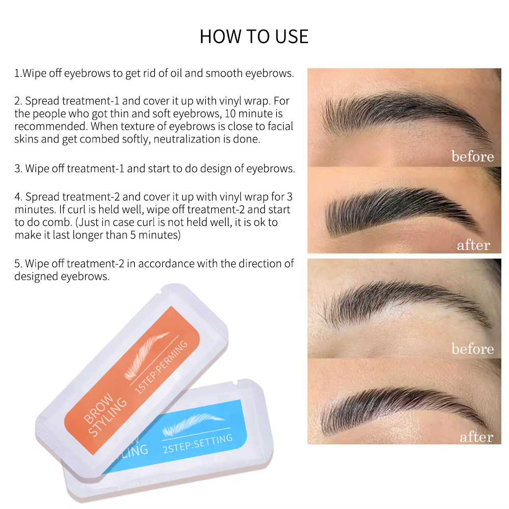 Kit de laminage de cils pour salon de beauté professionnel