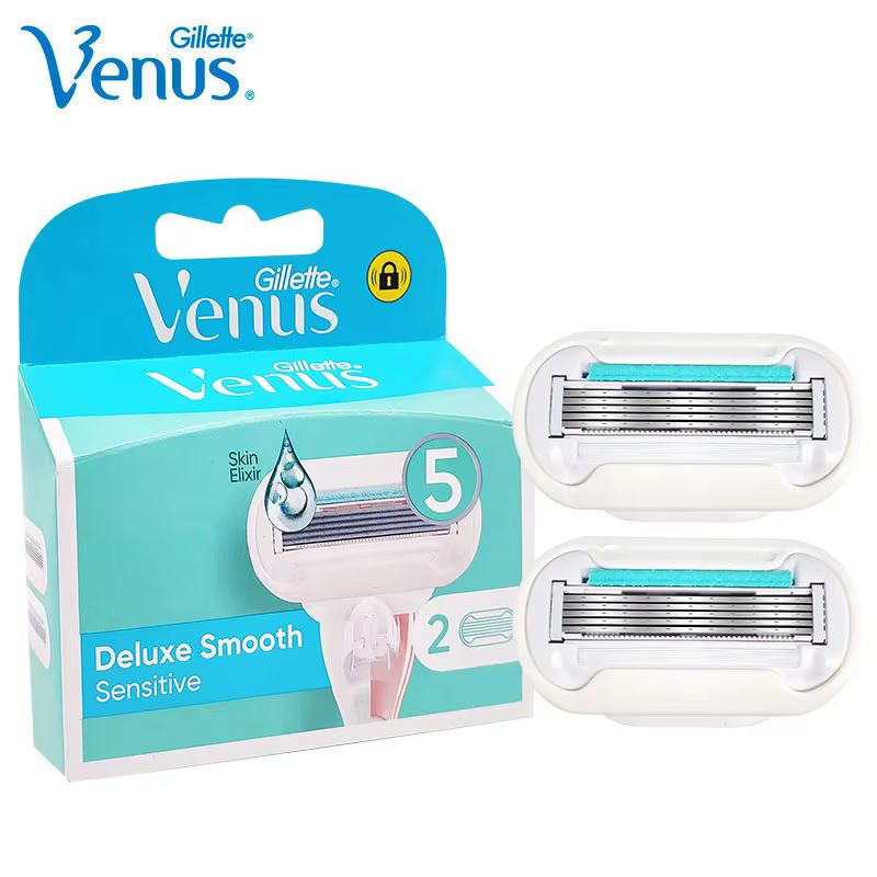 Gillette Venus rasoir femme Deluxe lisse 5 couches lames de rasage pour dame peau sensible épilation remplacement lame recharge