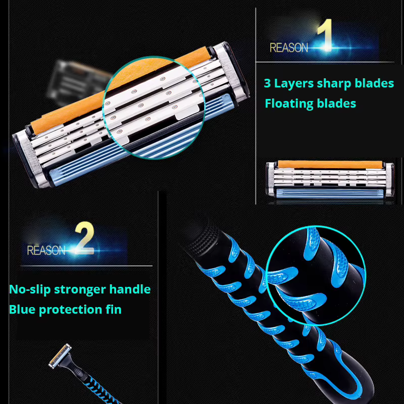 Gillette – Lames de rasoir Sensor Excel et Vector3 pour homme