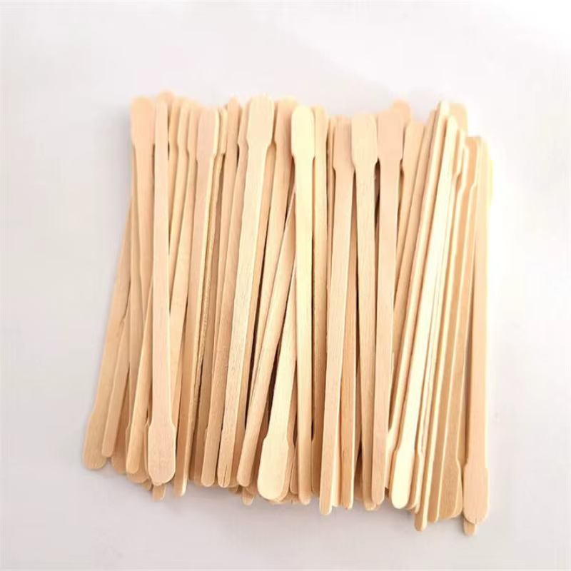 100 pièces jetable en bois cire bâton
