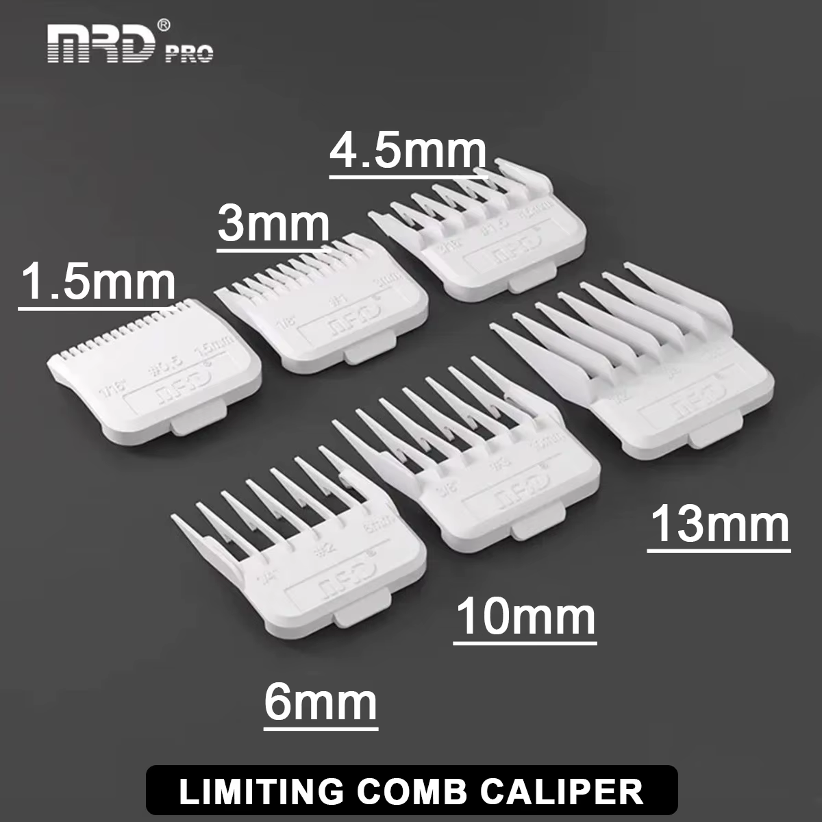 Peignes de coupe professionnels MRD 6 pièces 1
