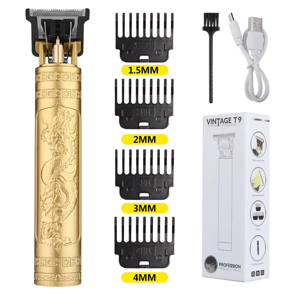 Ensemble de machine à couper les cheveux rétro T9 pour hommes