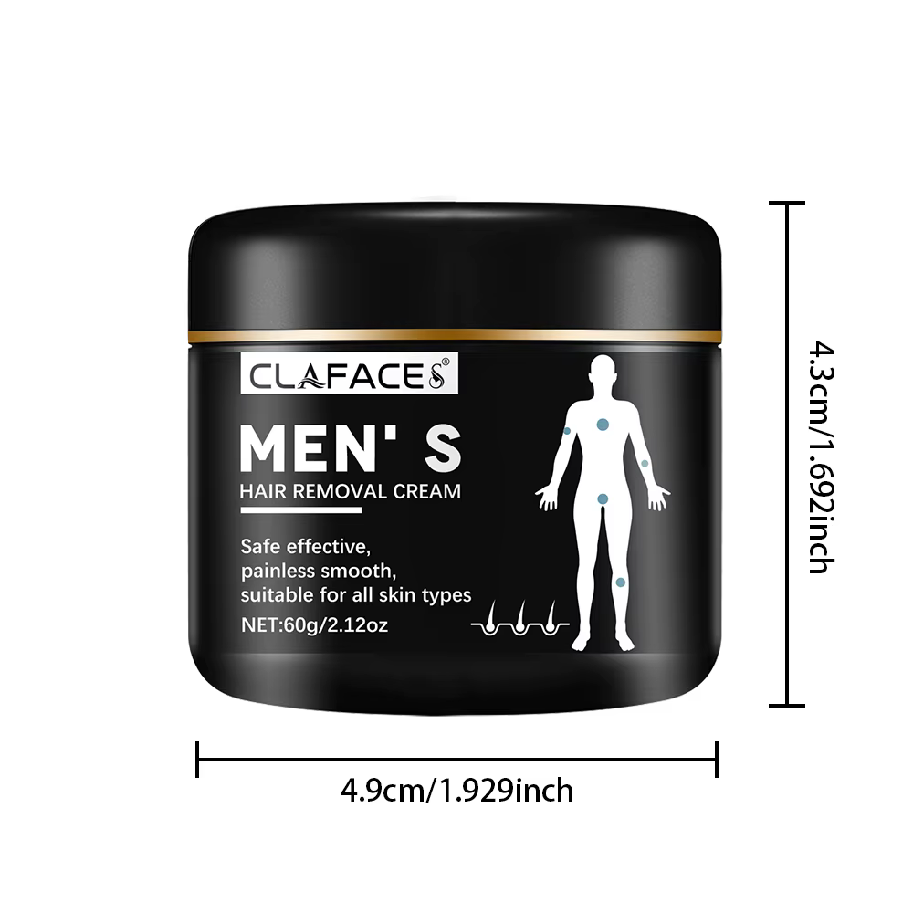 Crème dépilatoire indolore pour hommes