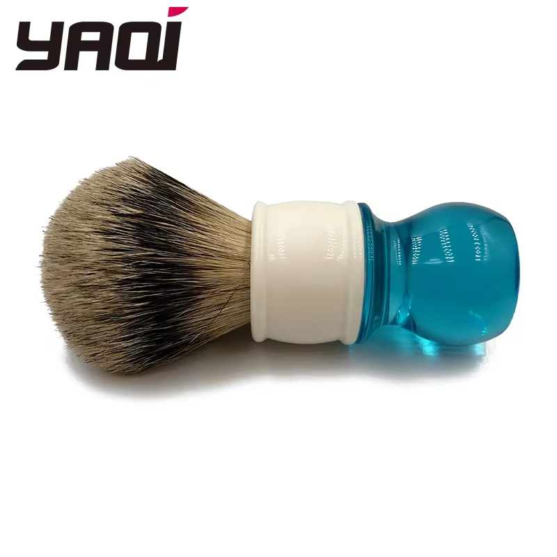 2026 Brosse à raser Yaqi 24mm Aqua Highmountain Silvertip en poils de blaireau pour homme